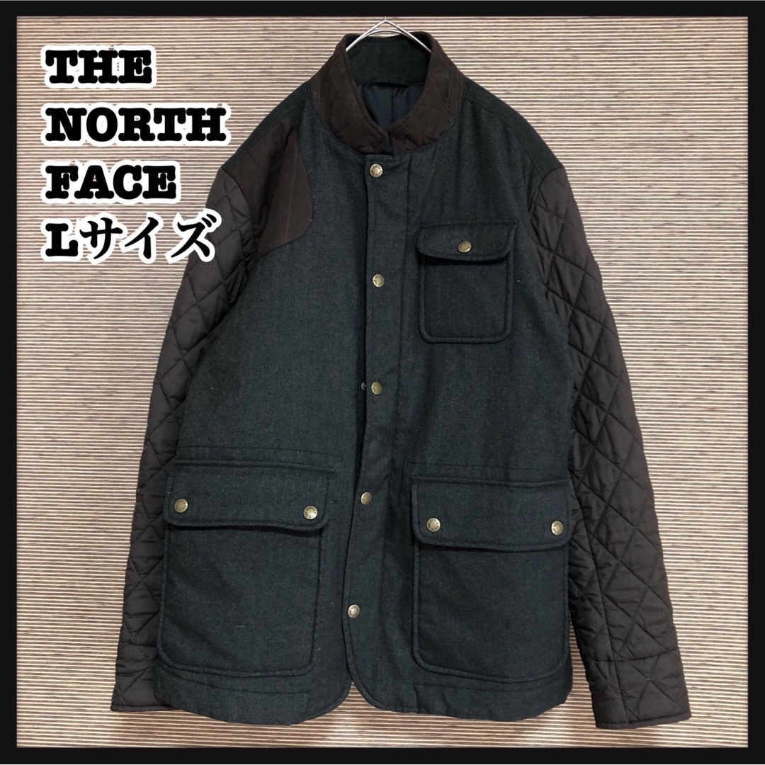 THE NORTH FACE(ザノースフェイス)の【ノースフェイス】中綿コート　ブルゾン　カーキーブラウン　ワンポイント肩ロゴ２K メンズのジャケット/アウター(その他)の商品写真