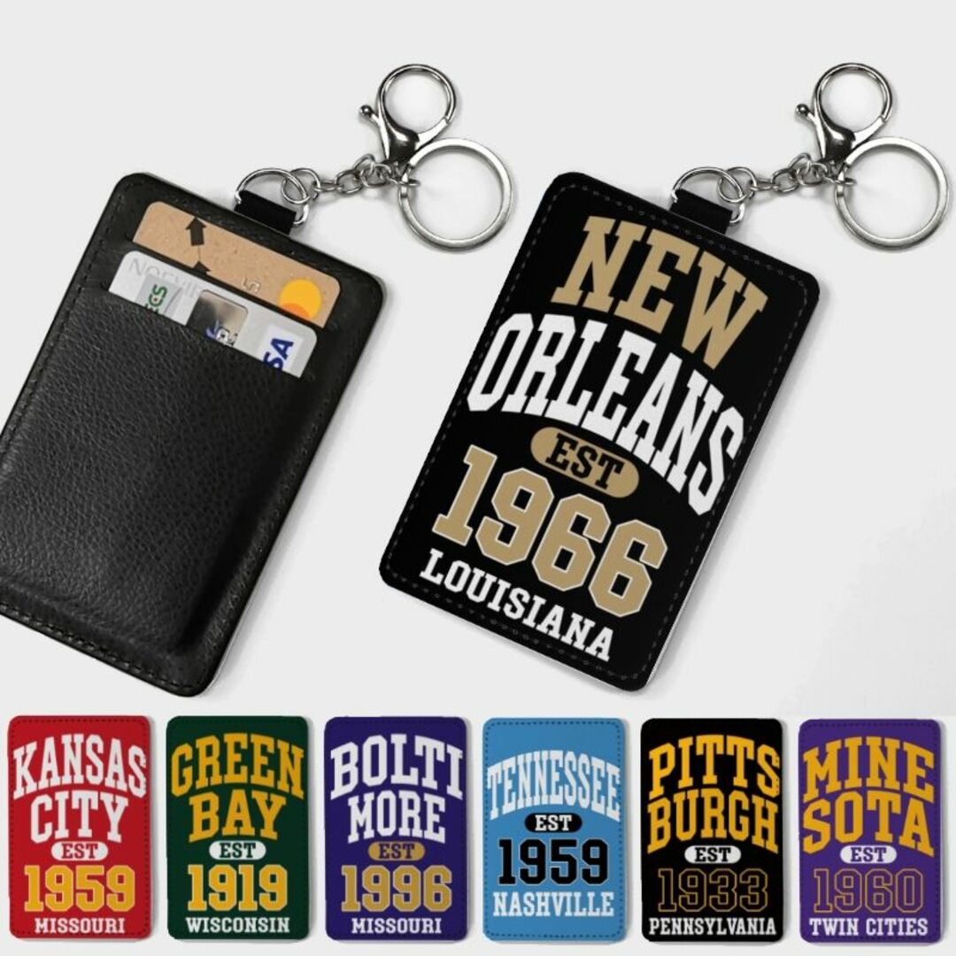 新品 カードケース NFL アメフト カレッジロゴ風 ユニフォーム 新品 カードケース NFL アメフト カレッジロゴ風 ユニフォーム