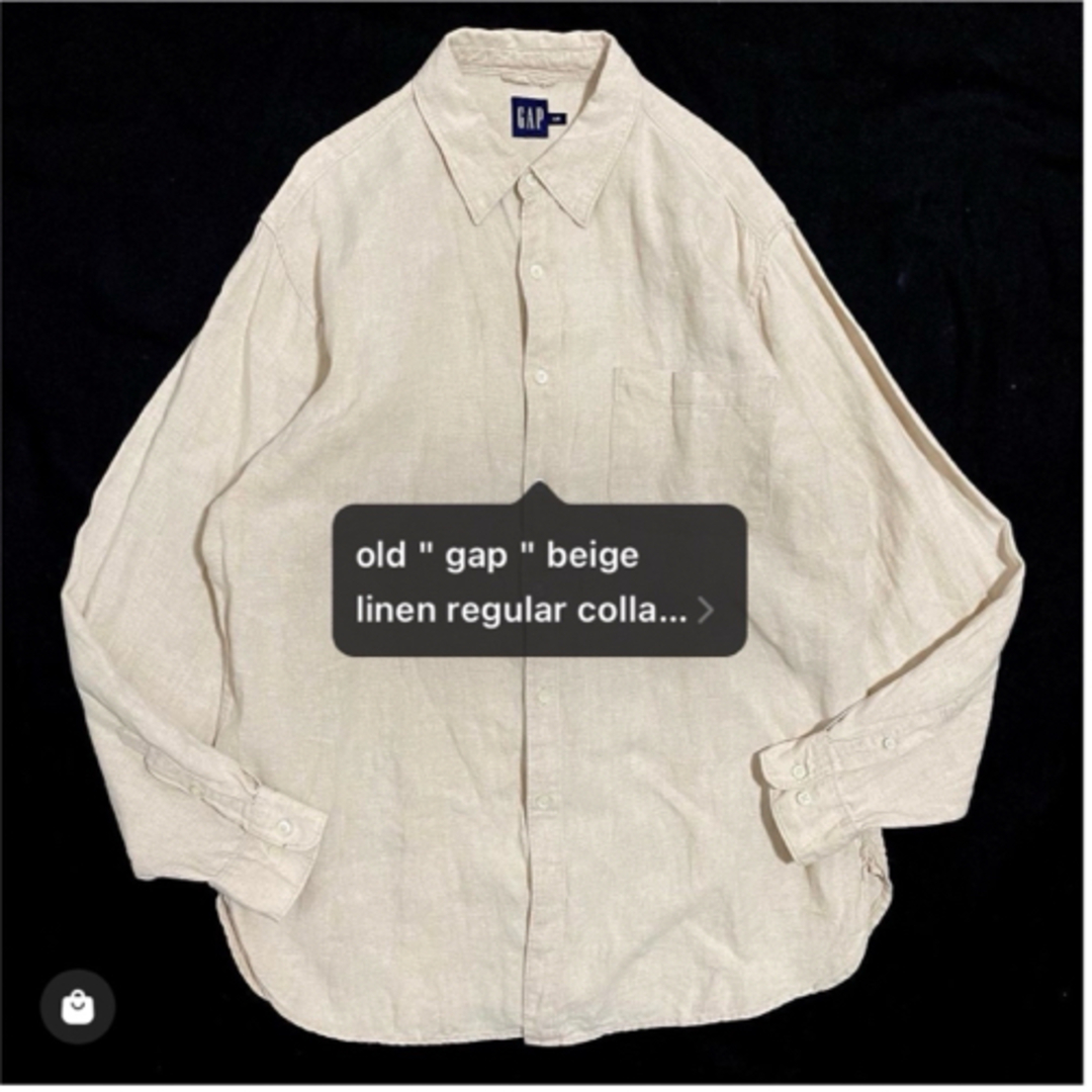 GAP(ギャップ)のOLD GAP Vintage Linen Shirt Beige L メンズのトップス(シャツ)の商品写真