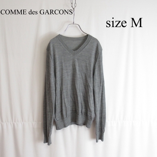 コムデギャルソン(COMME des GARCONS)のCOMME des GARCONS メリノ ウール ニット Vネック セーター(ニット/セーター)