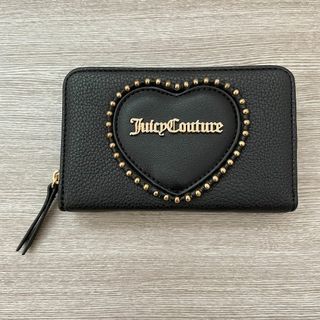 ジューシークチュール(Juicy Couture)のレア！【US直輸入】JUICY COUTURE 二折り ラウンドジップ ブラック(財布)