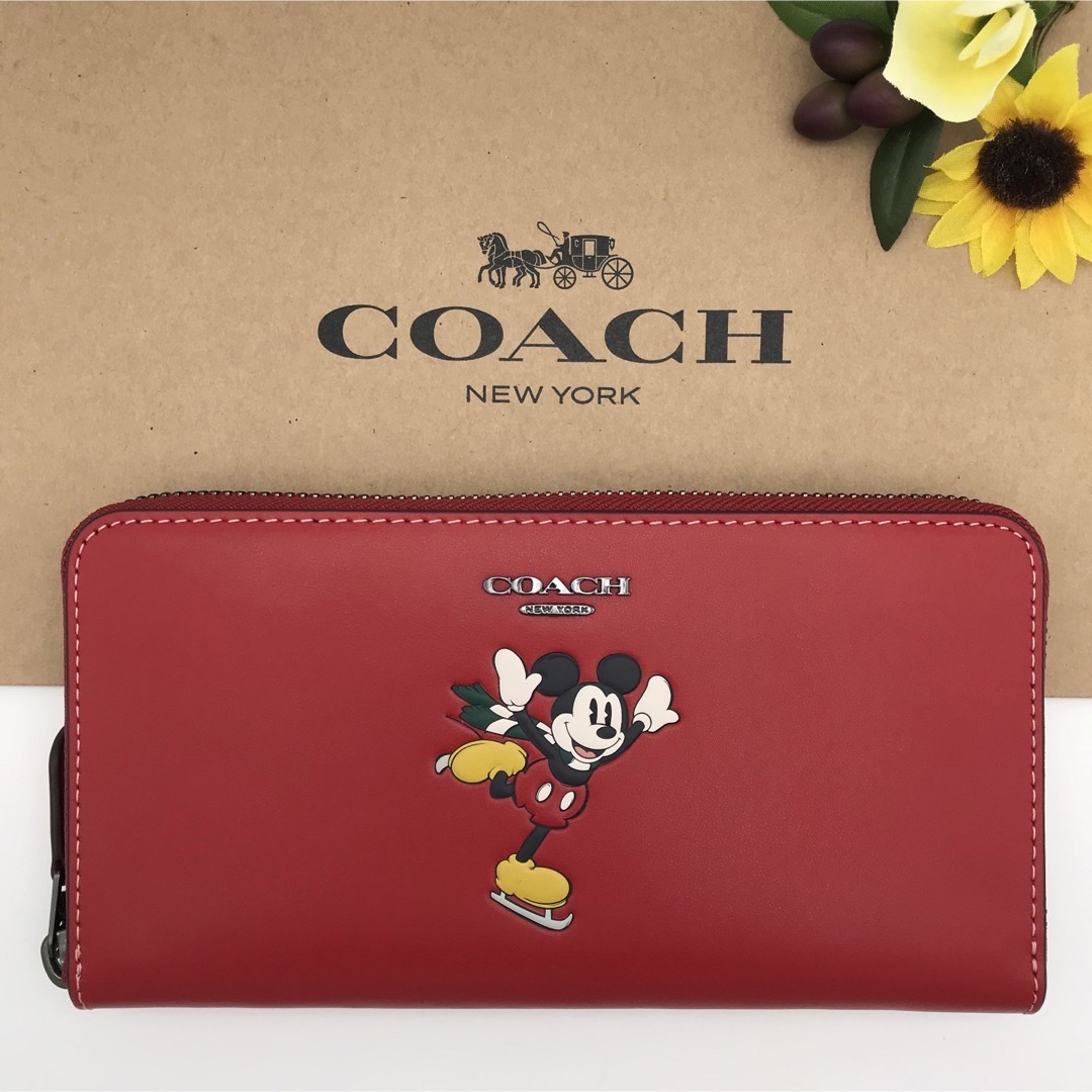 COACH - COACH 長財布 ☆大人気☆ アコーディオン ウォレット ミッキー