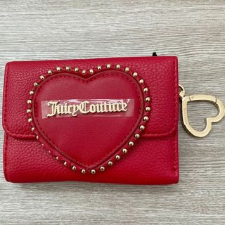 ジューシークチュール(Juicy Couture)のジューシークチュール 三つ折り財布 ウォレット ハート カードケース レッド(財布)