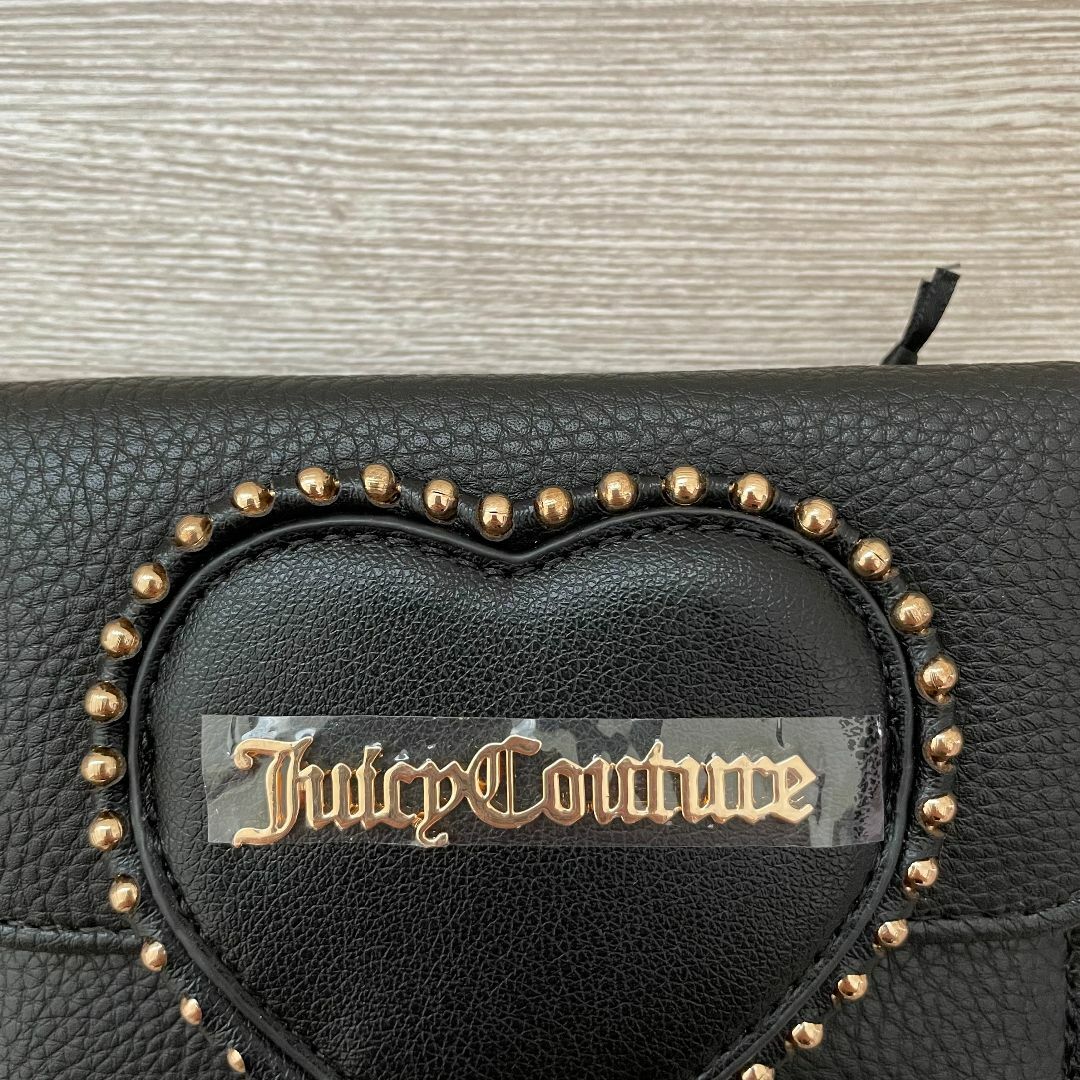 Juicy Couture(ジューシークチュール)のジューシークチュール 三つ折り財布 ウォレット ハート カードケース ブラック レディースのファッション小物(財布)の商品写真