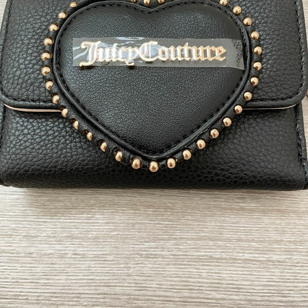 Juicy Couture(ジューシークチュール)のジューシークチュール 三つ折り財布 ウォレット ハート カードケース ブラック レディースのファッション小物(財布)の商品写真