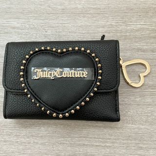 ジューシークチュール(Juicy Couture)のジューシークチュール 三つ折り財布 ウォレット ハート カードケース ブラック(財布)