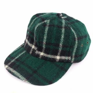 ウールリッチ(WOOLRICH)のウールリッチ キャップ チェック柄 アウトドア ブランド 帽子 メンズ L/XLサイズ グリーン WOOLRICH(キャップ)