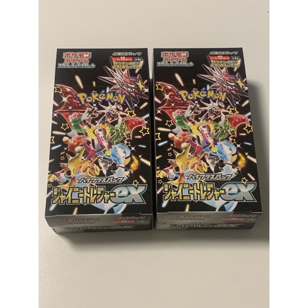 ポケカ　シャイニートレジャーex 2box シュリンク無し　ペリペリ有り　新品シャイニートレジャーex