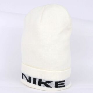 ナイキ(NIKE)のナイキ ビーニー ヴィンテージ 台湾製 ロゴ ニットキャップ ニット帽 帽子 レディース メンズ ONEサイズ アイボリー NIKE(ニット帽/ビーニー)