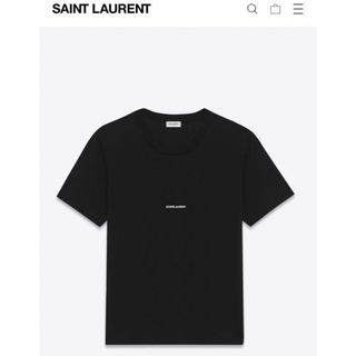 サンローラン(Saint Laurent)の新品 SAINT LAURENT ショートスリーブ Ｔシャツ ブラック XS(Tシャツ/カットソー(半袖/袖なし))