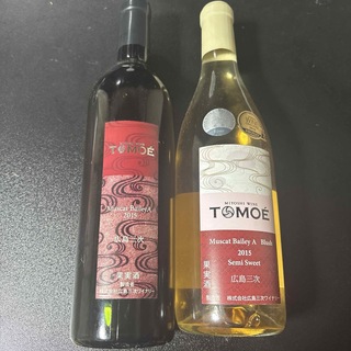 三次 ワイン TOMOE 2本セット 国産 広島 赤ワイン 白ワイン 2本セット(ワイン)