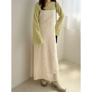 フリークスストア(FREAK'S STORE)の【美品】pure bright ピュアブライト　シャギーキャミワンピース(ロングワンピース/マキシワンピース)