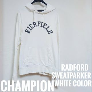 チャンピオン(Champion)のChampion　チャンピオン　メンズ長袖スウェットパーカー　ホワイト　Lサイズ(パーカー)