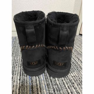 UGG - UGG アグ クラシック ミニ デコ 本革 ムートン ブーツ 黒　28センチ