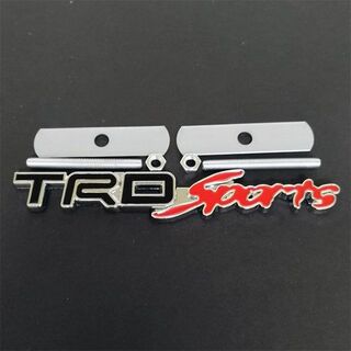 トヨタ(トヨタ)のTRD SPORTS  フロントグリル用エンブレム  ブラック　１枚(車内アクセサリ)