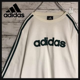 アディダス(adidas)の【万国旗タグ】アディダス　センターロゴワッペン付きロンＴ　入手困難　A903(Tシャツ/カットソー(七分/長袖))