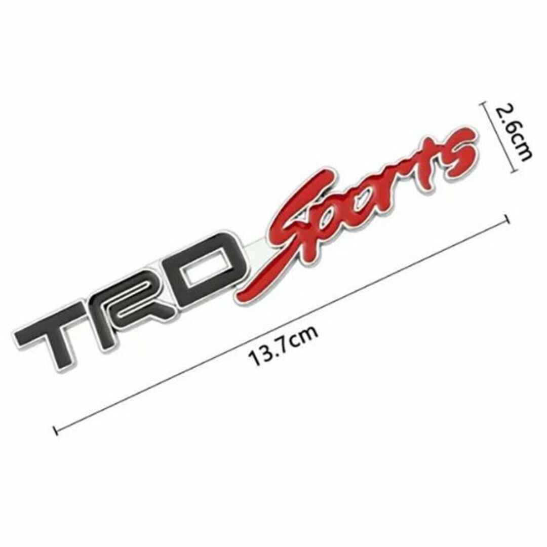 トヨタ(トヨタ)のTRD SPORTS フロントグリル用エンブレム　 ホワイト　１枚 自動車/バイクの自動車(車外アクセサリ)の商品写真