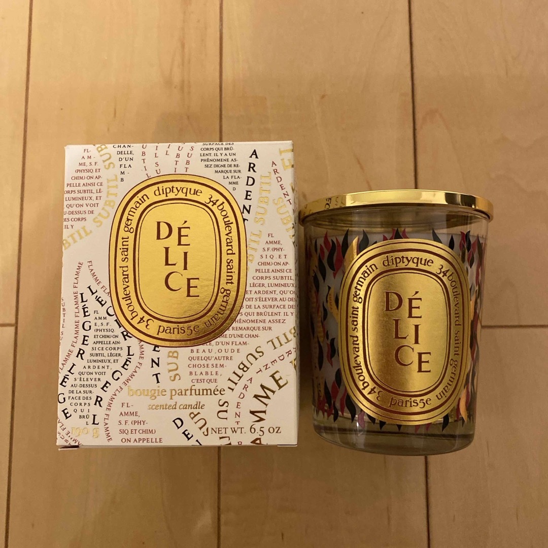 diptyque(ディプティック)のdiptyque 2023冬 ホリディ限定キャンドル DELICE デリス   ハンドメイドのインテリア/家具(アロマ/キャンドル)の商品写真