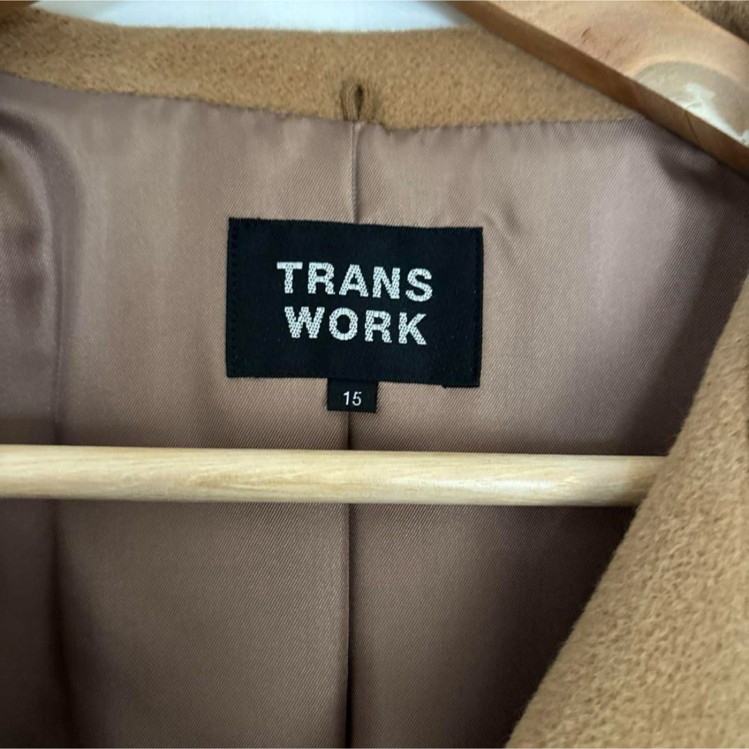 TRANS WORK(トランスワーク)のTRANS WORK コート サイズ15 レディースのジャケット/アウター(ロングコート)の商品写真