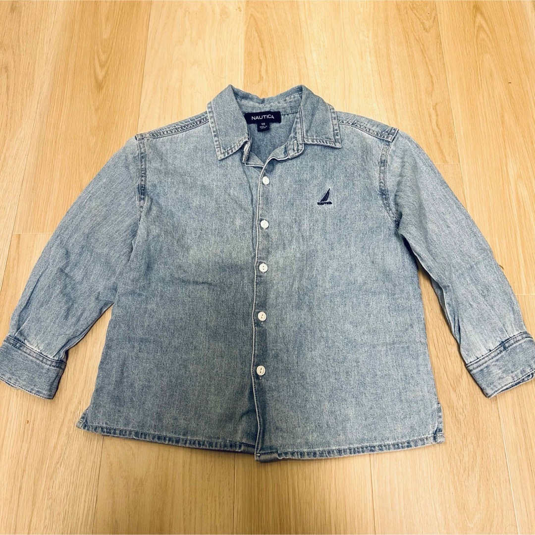 デニムシャツ 120cm キッズ/ベビー/マタニティのキッズ服男の子用(90cm~)(ブラウス)の商品写真