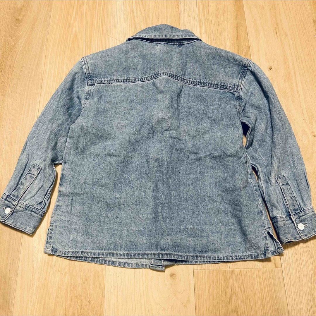 デニムシャツ 120cm キッズ/ベビー/マタニティのキッズ服男の子用(90cm~)(ブラウス)の商品写真