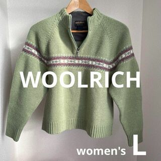 ウールリッチ(WOOLRICH)のWOOLRICH ウール100%ニット ノルディック柄 Lサイズ(ニット/セーター)
