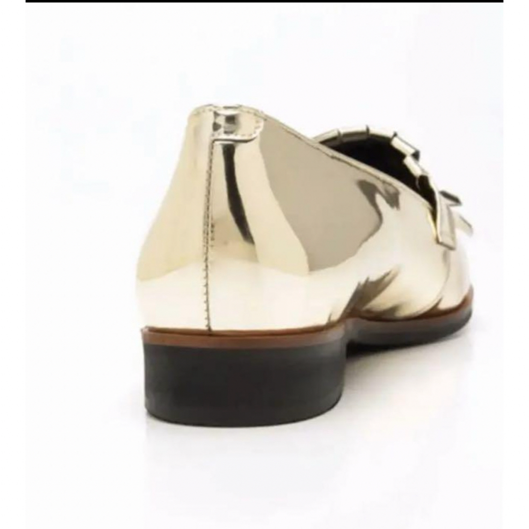 キルト付き ポインテッドフラットシューズ新品未使用 レディースの靴/シューズ(ローファー/革靴)の商品写真