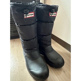 HUNTER - 【美品】HUNTER ハンター レインブーツ 箱付き ダーク HUNTER - 【美品】HUNTER ハンター レインブーツ 箱付き ダーク