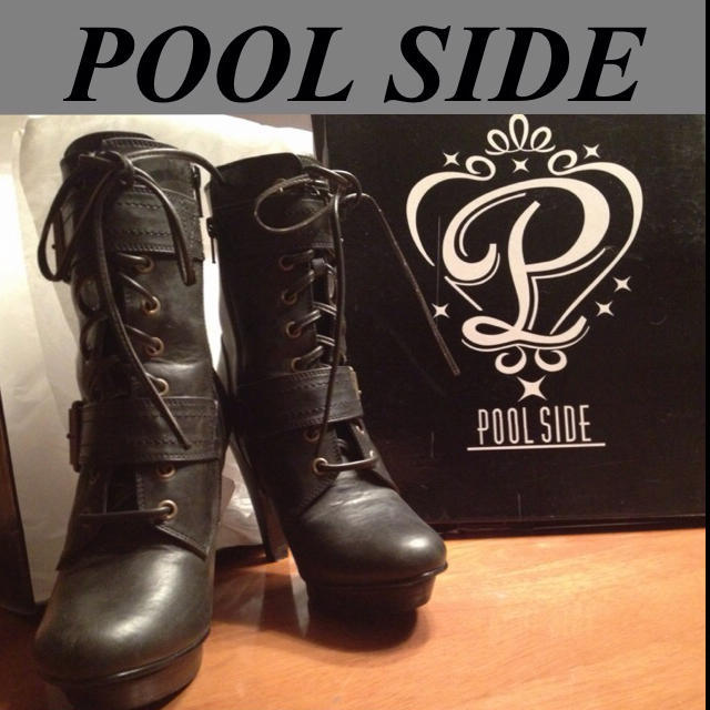 POOL SIDE(プールサイド)のプールサイズ♡ショートブーツ レディースの靴/シューズ(ブーツ)の商品写真