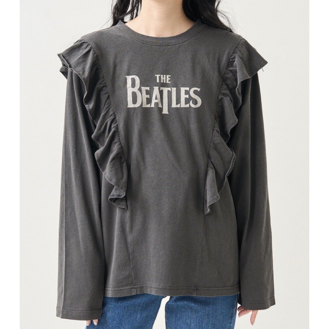 FREAK'S STORE(フリークスストア)の試着のみ【FREAK'S STORE】THE BEATLES フリルロンＴ レディースのトップス(カットソー(長袖/七分))の商品写真