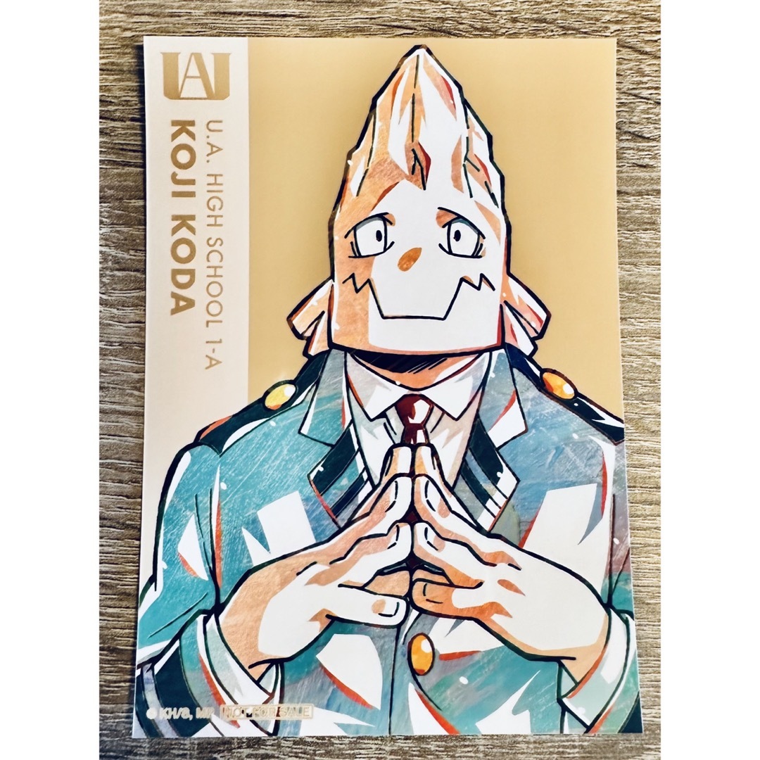 僕のヒーローアカデミア ヒロアカ アニアート 非売品ブロマイド 口田甲司 エンタメ/ホビーのおもちゃ/ぬいぐるみ(キャラクターグッズ)の商品写真