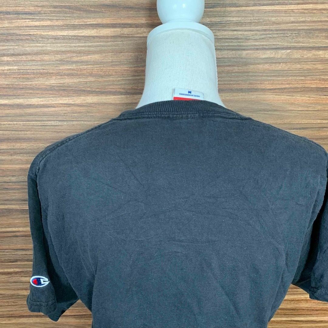 Champion(チャンピオン)のチャンピオン champion Tシャツ Mサイズ 黒 ブラック 半袖 ロゴ メンズのトップス(Tシャツ/カットソー(半袖/袖なし))の商品写真