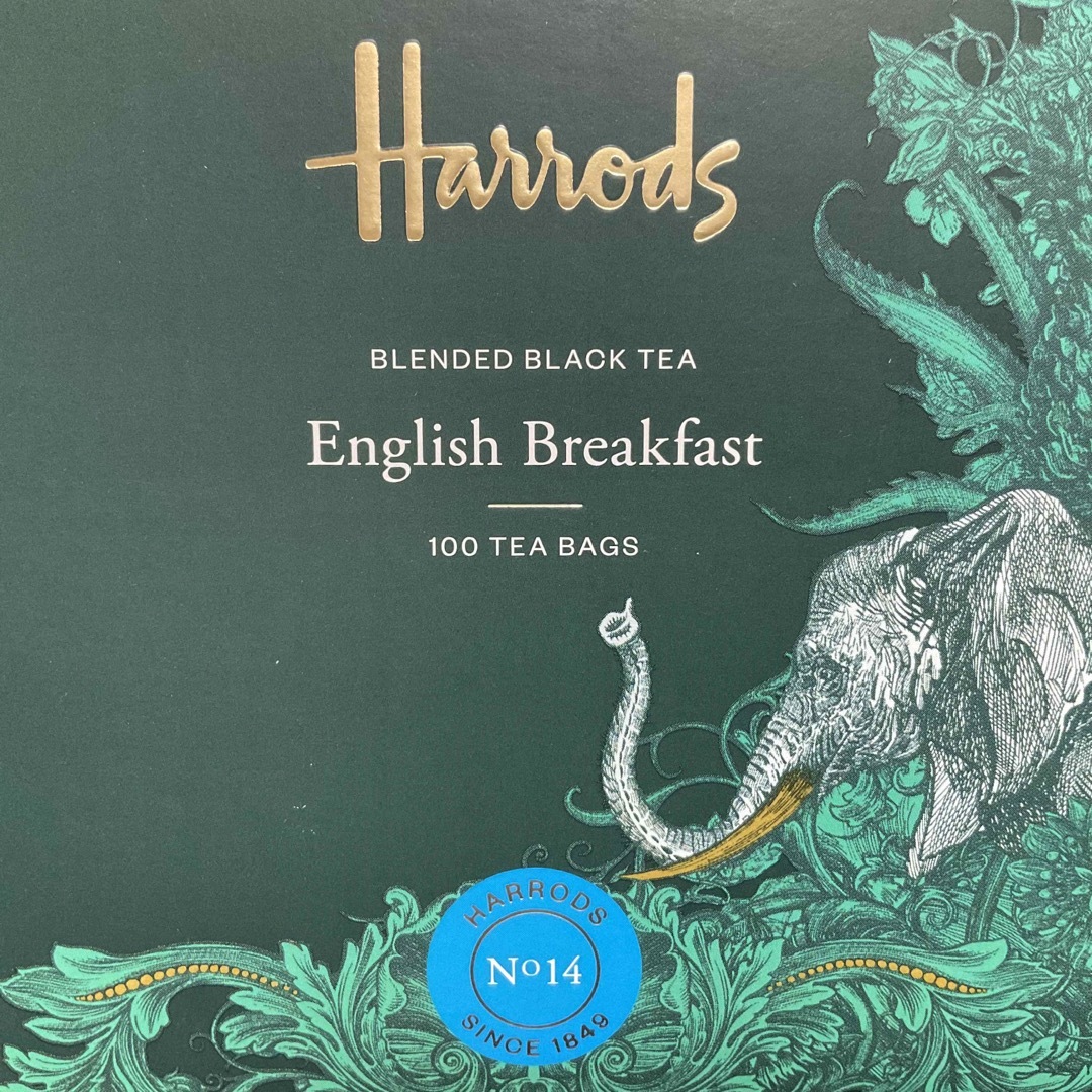 Harrods(ハロッズ)のハロッズ　イングリッシュ ブレックファスト　ティーバッグ100個★紅茶 食品/飲料/酒の飲料(茶)の商品写真