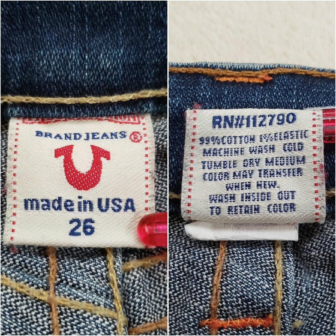 True Religion(トゥルーレリジョン)のTRUE RELIGION 26inch デニム パンツ レディースのパンツ(デニム/ジーンズ)の商品写真