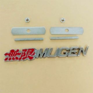 ホンダ(ホンダ)の無限 MUGEN フロントグリルエンブレム 3D 　１個(車外アクセサリ)