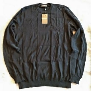 エンポリオアルマーニ(Emporio Armani)の【新品】アルマーニ ニットセーター ブラック S(ニット/セーター)