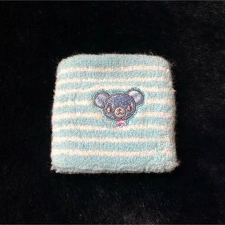 ポンポネット(pom ponette)のポンポネットジュニアミントちゃん刺繍リストバンド水色×白新品手首サポーター(その他)