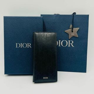 クリスチャンディオール(Christian Dior)の美品 ChristianDior ディオール オブリーク カーフレザー 長財布(長財布)