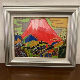 岡田旭峰、羊飼い、希少画集画、新品高級額、額装付、状態良好、油彩 ...