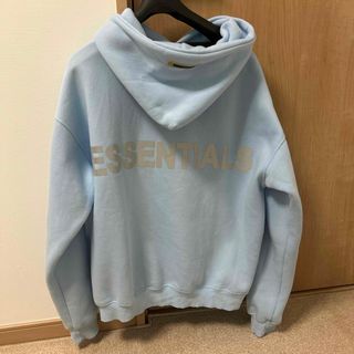 ★美品★ ESSENTIALSリフレクターロゴプルオーバー裏地スウェットパーカー