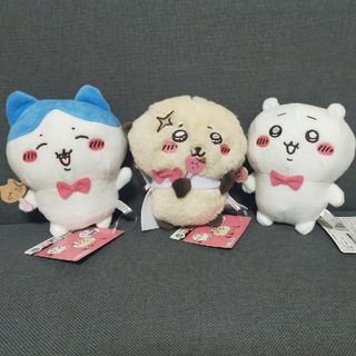 チイカワ(ちいかわ)のちいかわ☆ラッコと一緒ぬいぐるみ  ラッコ  ちいかわ  ハチワレ 3点セット(キャラクターグッズ)