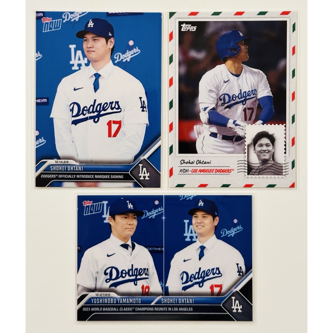 数量限定値下げ中 Topps now MLB 大谷 山本 カード 3枚セット エンタメ/ホビーのトレーディングカード(シングルカード)の商品写真