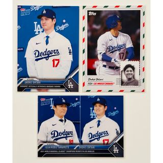 数量限定値下げ中 Topps now MLB 大谷 山本 カード 3枚セット(シングルカード)