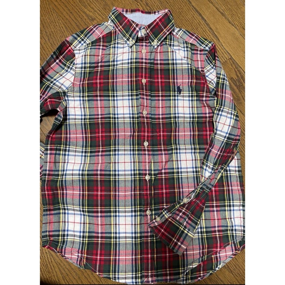 Ralph Lauren(ラルフローレン)のRALPH LAUREN ラルフローレン キッズ M （10-12） 赤系 キッズ/ベビー/マタニティのキッズ服男の子用(90cm~)(ブラウス)の商品写真