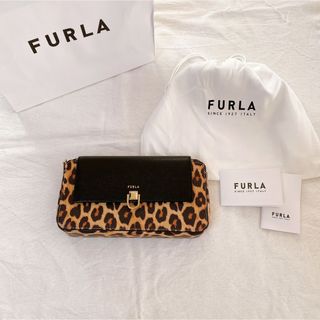 フルラ(Furla)のFURLA フルラ ウォレット ショルダー バッグ レザー レオパ 豹柄 新品(ショルダーバッグ)