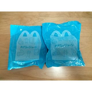 マクドナルド(マクドナルド)のハッピーセット　おさるのジョージ　はさんでキャッチ/虫めがね　計②個(キャラクターグッズ)