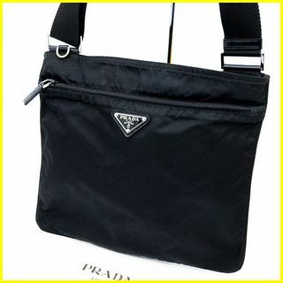 プラダ(PRADA)の★美品★ プラダ ショルダーバッグ ブラック 三角ロゴ ナイロン(ショルダーバッグ)