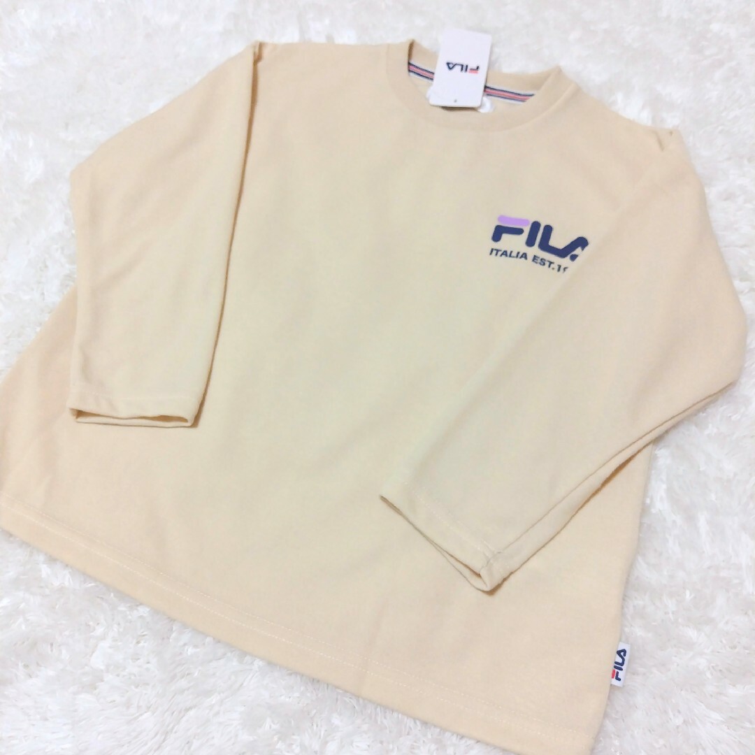 FILA(フィラ)のFILA 長袖 パジャマ 130 新品 ベージュ キッズ/ベビー/マタニティのキッズ服女の子用(90cm~)(パジャマ)の商品写真