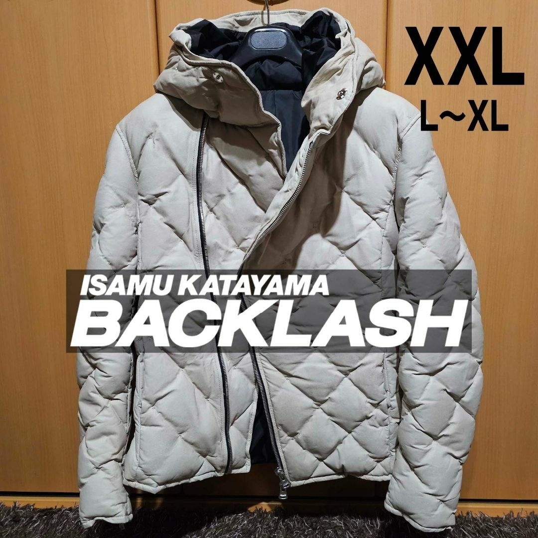 ISAMUKATAYAMA BACKLASH(イサムカタヤマバックラッシュ)の貴重サイズ 5 XXL BACKLASH カンガルーレザー ダウンジャケット メンズのジャケット/アウター(ダウンジャケット)の商品写真