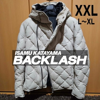 イサムカタヤマバックラッシュ(ISAMUKATAYAMA BACKLASH)の貴重サイズ 5 XXL BACKLASH カンガルーレザー ダウンジャケット(ダウンジャケット)